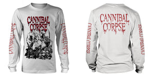 Cannibal Corpse - Pile of skulls  White  Long Sleeve