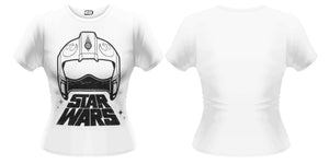 Star Wars The Force awakens- X-Wing Fighter helmet   Movie Girlie T-Shirt